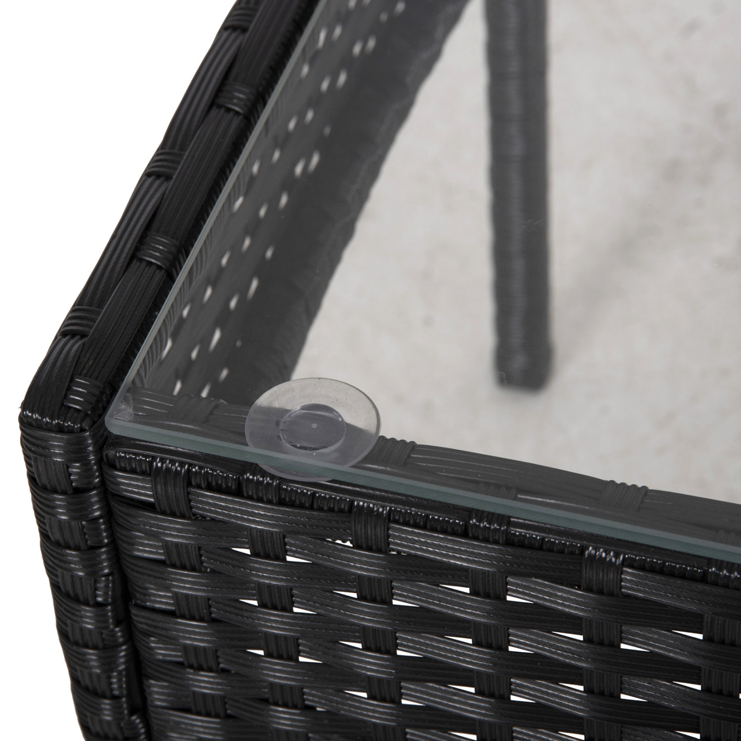 ΣΕΤ ΣΑΛΟΝΙ 4ΤΜΧ STASIA HM6089.04 ΣΥΝΘ.RATTAN ΜΑΥΡΟ-ΜΠΕΖ ΜΑΞΙΛΑΡΙΑ 8