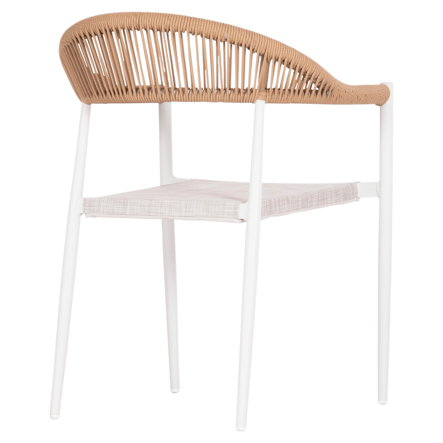 ΠΟΛΥΘΡΟΝΑ BERG HM6284.01 ΑΛΟΥΜΙΝΙΟ &amp; TEXTILENE ΛΕΥΚΟ--P.E.TWISTED RATTAN 55x56x79Υεκ 5