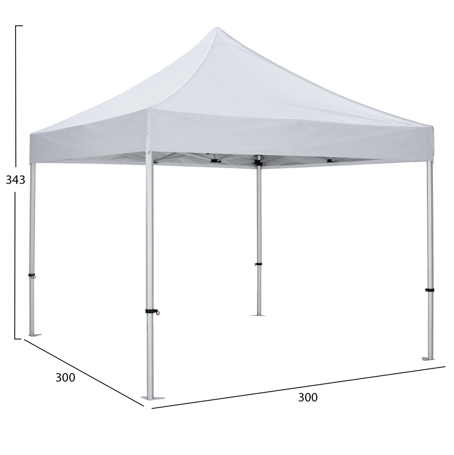 GAZEBO ΕΠΑΓΓΕΛΜΑΤΙΚΟ ΒΑΡΕΩΣ ΤΥΠΟΥ MATTHEW-AL ΠΤΥΣΣΟΜΕΝΟ ΑΛΟΥΜΙΝΙΟΥ 3x3x3,4Y 2