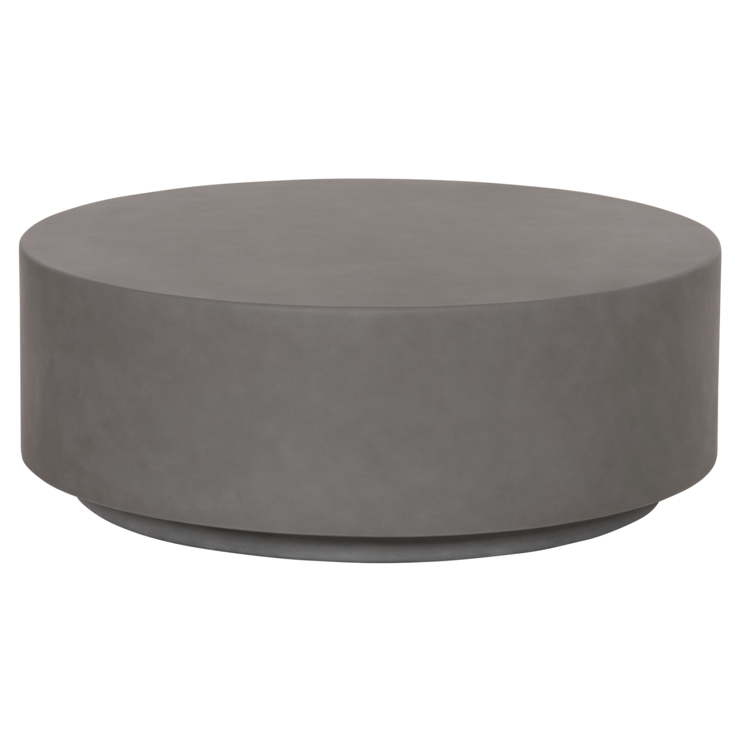 ΤΡΑΠΕΖΙ ΜΕΣΗΣ ΣΤΡΟΓΓΥΛΟ KYOKO ΓΚΡΙ FIBER CEMENT Φ90x34Υεκ. 1