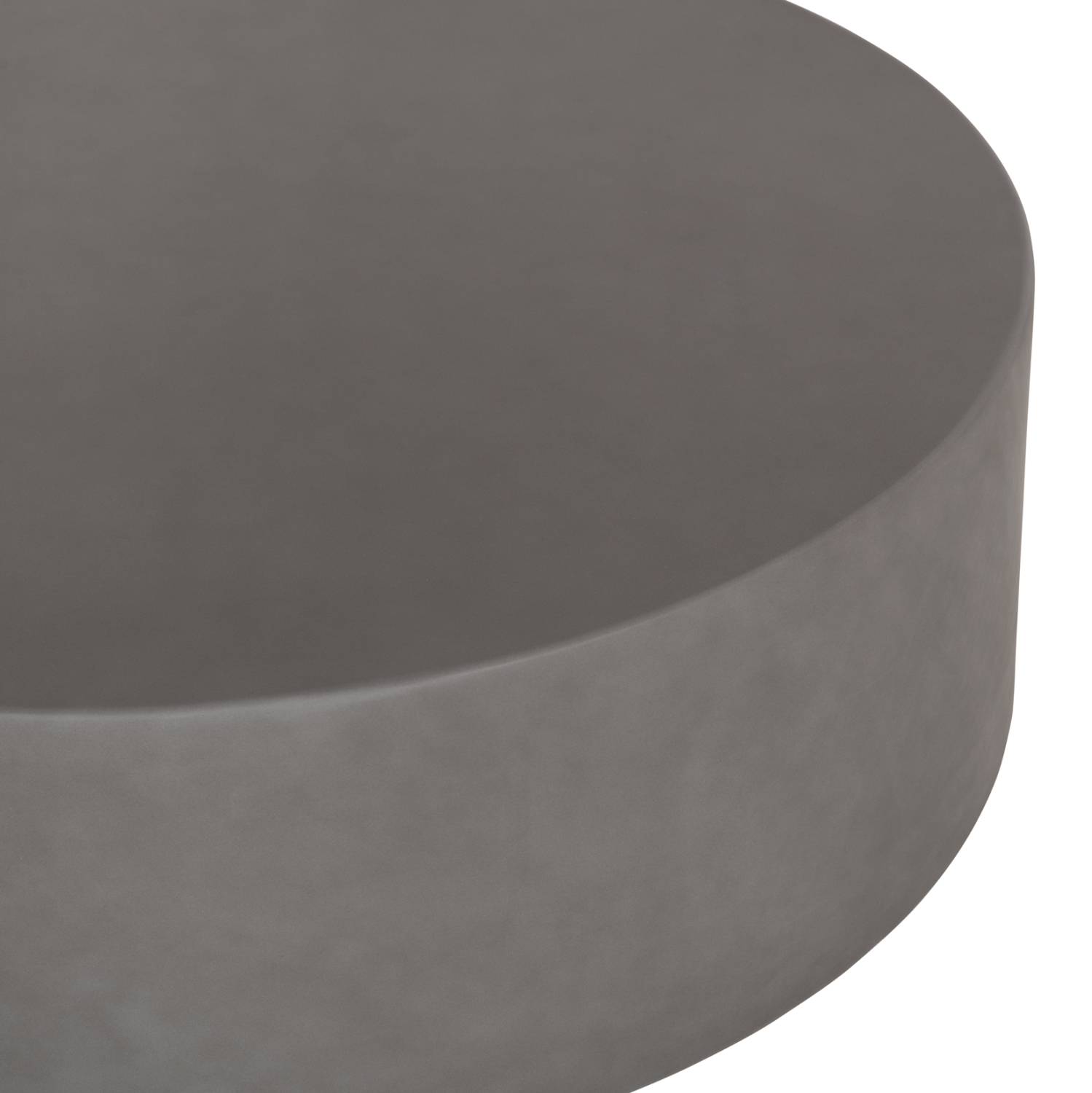 ΤΡΑΠΕΖΙ ΜΕΣΗΣ ΣΤΡΟΓΓΥΛΟ KYOKO ΓΚΡΙ FIBER CEMENT Φ90x34Υεκ. 4
