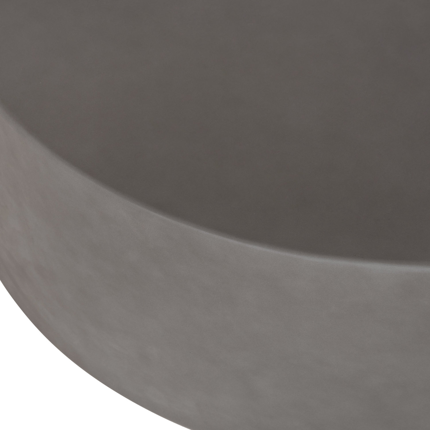 ΤΡΑΠΕΖΙ ΜΕΣΗΣ ΣΤΡΟΓΓΥΛΟ KYOKO ΓΚΡΙ FIBER CEMENT Φ90x34Υεκ. 5