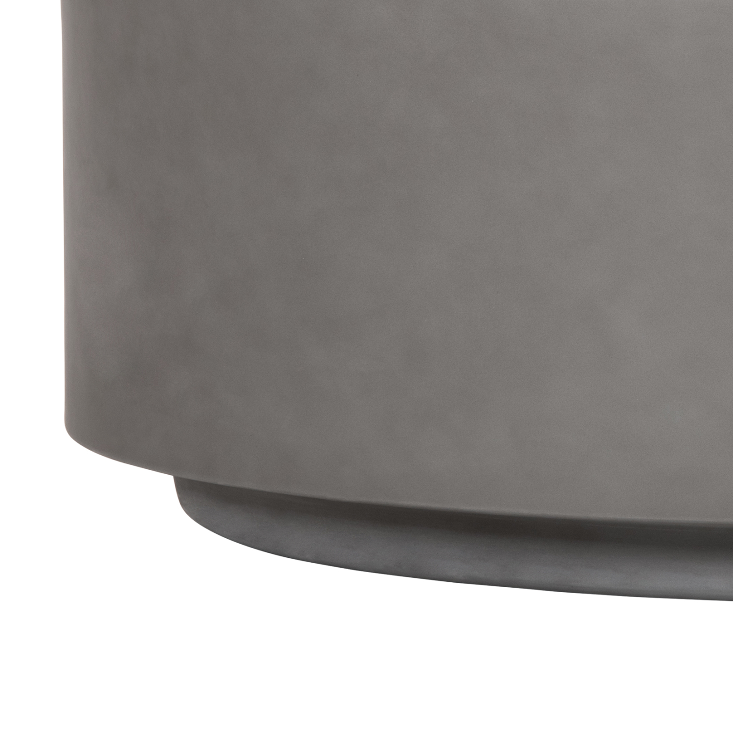 ΤΡΑΠΕΖΙ ΜΕΣΗΣ ΣΤΡΟΓΓΥΛΟ KYOKO ΓΚΡΙ FIBER CEMENT Φ90x34Υεκ. 6