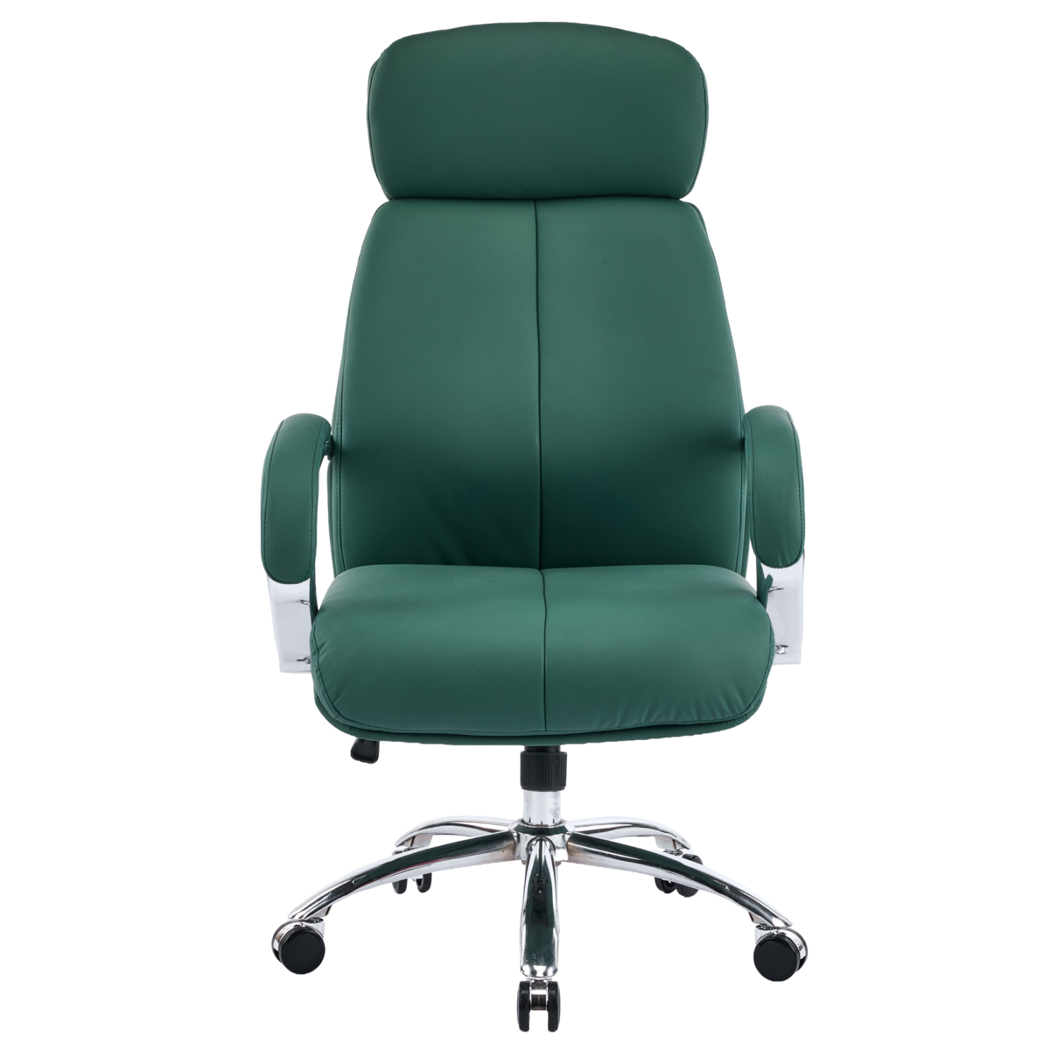 ΚΑΡΕΚΛΑ ΓΡΑΦΕΙΟΥ TOREN ΠΡΑΣΙΝΟ PU ΔΕΡΜΑ--ΒΑΣΗ ΧΡΩΜΙΟΥ 66x74x128Υεκ 3