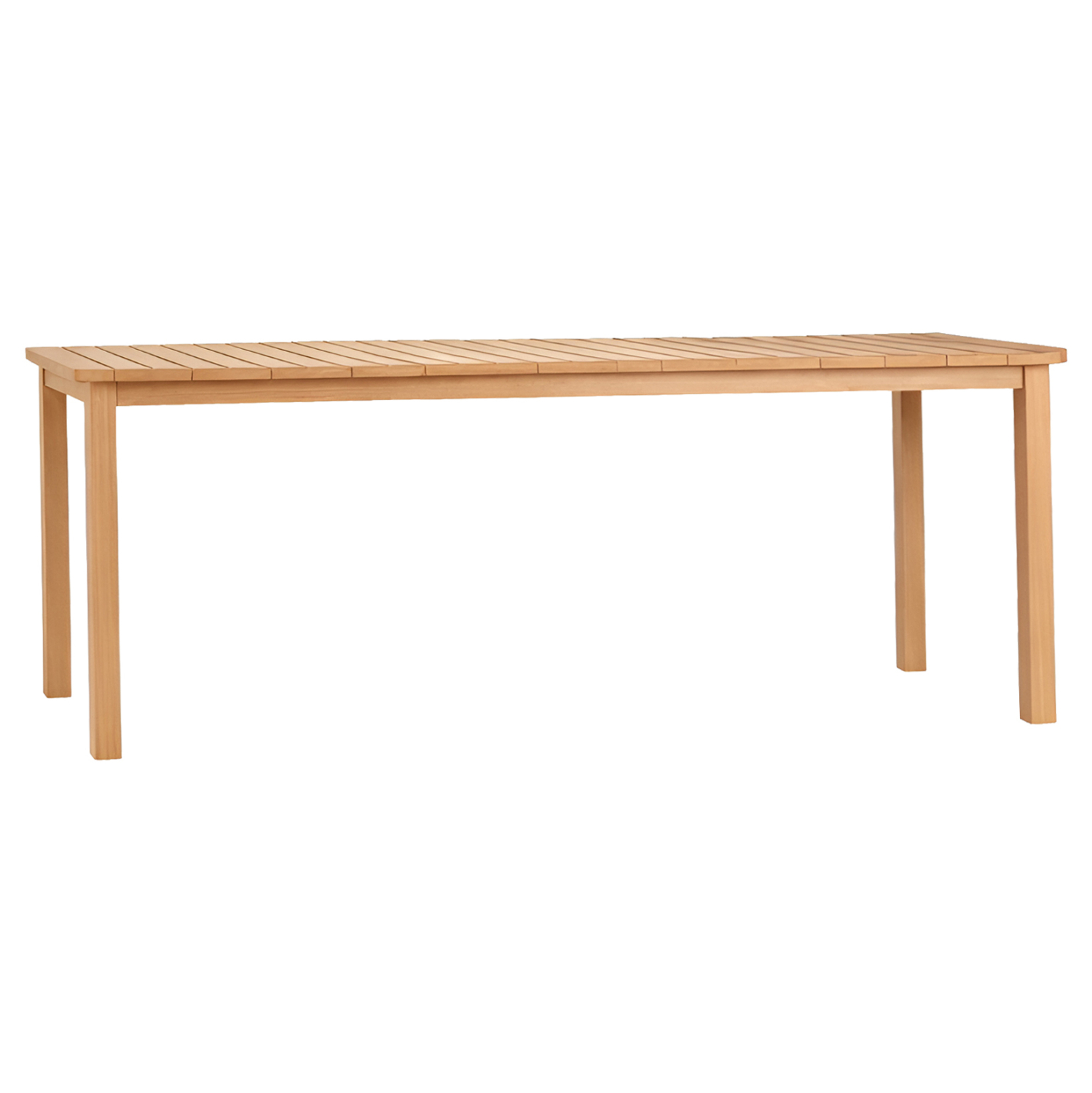 ΤΡΑΠΕΖΙ ΟΡΘΟΓΩΝΙΟ FINTO ΞΥΛΟ TEAK--ΦΥΣΙΚΟ 200x100x75Υεκ. 1