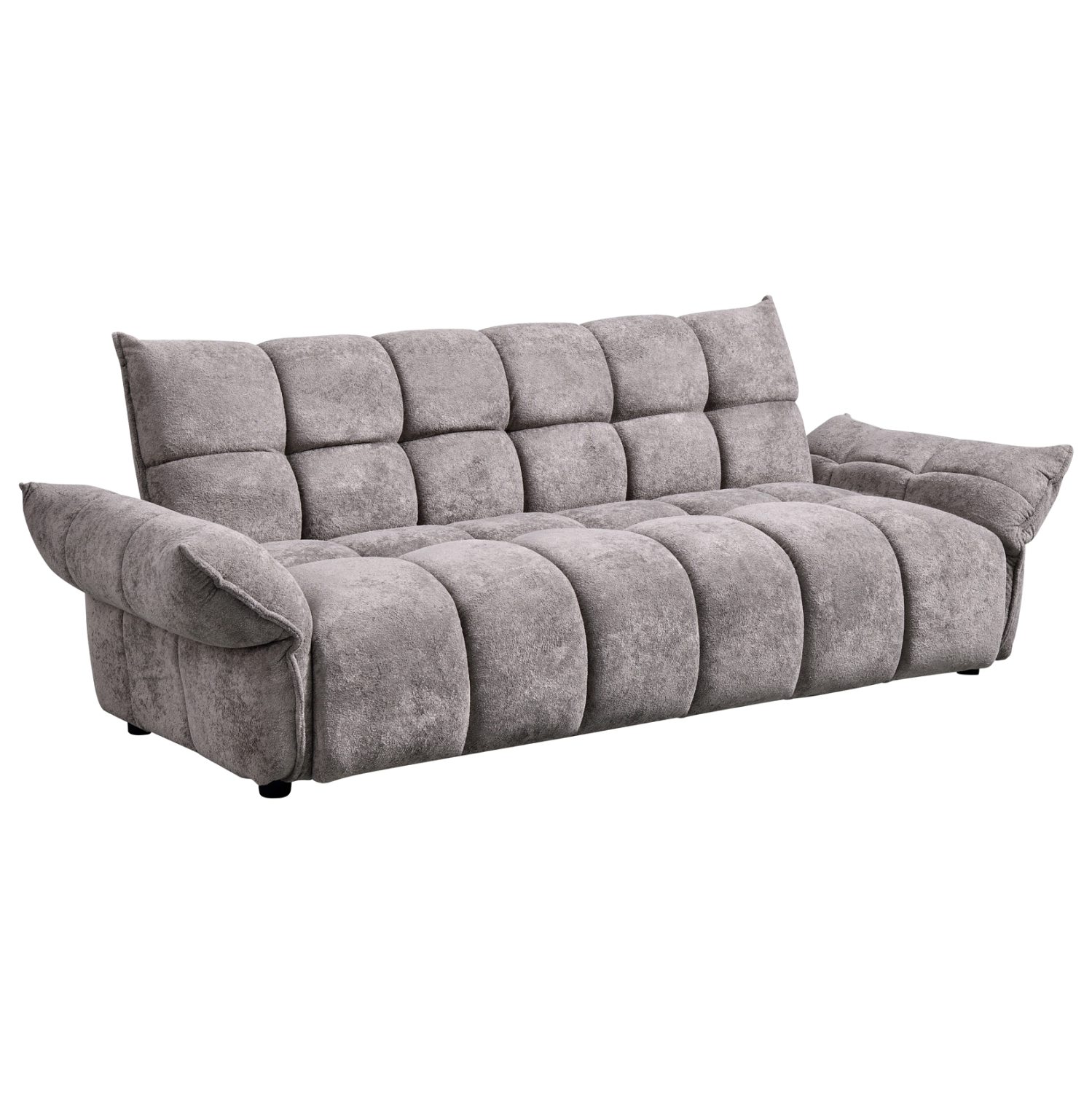 ΚΑΝΑΠΕΣ ΚΡΕΒΑΤΙ MELU ΓΚΡΙ ΥΦΑΣΜΑ--ΚΑΘΙΣΜΑ POCKET SPRINGS 240-250x90x85Υεκ. 1