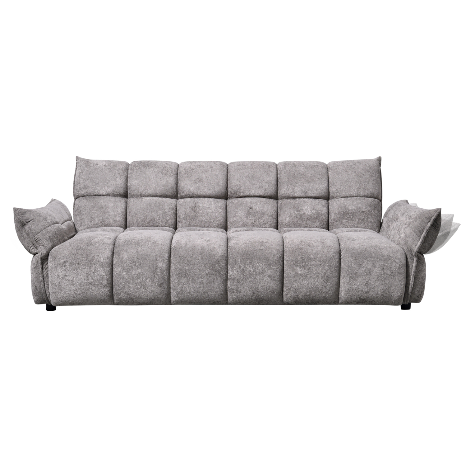 ΚΑΝΑΠΕΣ ΚΡΕΒΑΤΙ MELU ΓΚΡΙ ΥΦΑΣΜΑ--ΚΑΘΙΣΜΑ POCKET SPRINGS 240-250x90x85Υεκ. 4