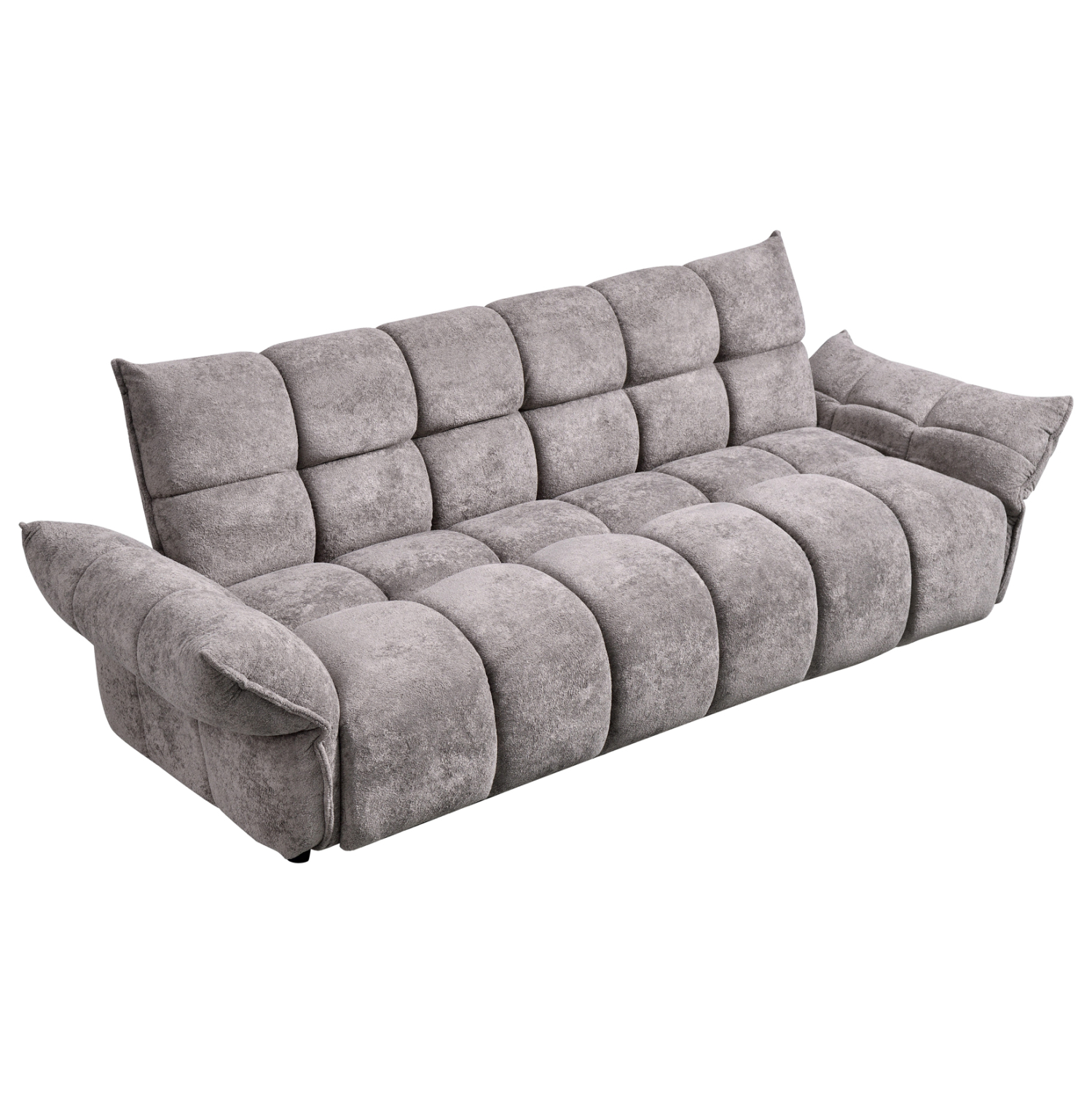 ΚΑΝΑΠΕΣ ΚΡΕΒΑΤΙ MELU ΓΚΡΙ ΥΦΑΣΜΑ--ΚΑΘΙΣΜΑ POCKET SPRINGS 240-250x90x85Υεκ. 6