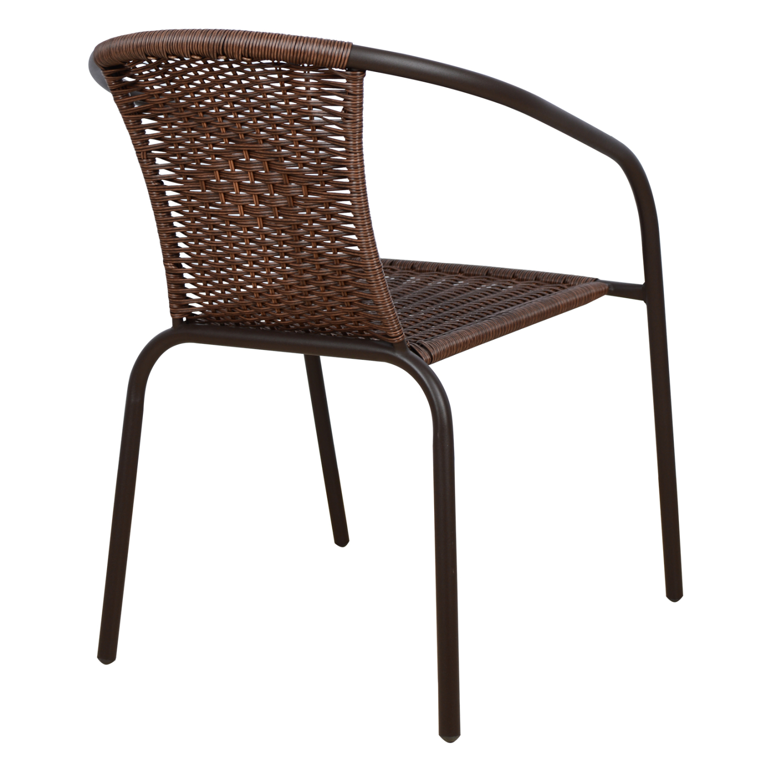ΠΟΛΥΘΡΟΝΑ ΚΑΡΕΚΛΑ CAMEL ΚΑΦΕ ΜΕΤΑΛΛΙΚΗ ΜΕ WICKER ΚΑΦΕ 48x48-53x72 cm 5