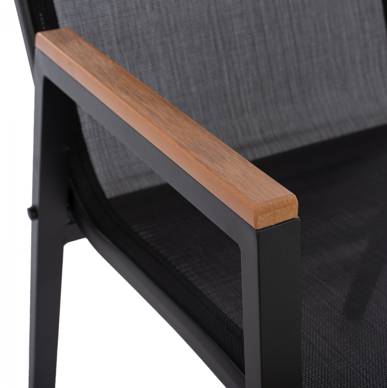 ΠΟΛΥΘΡΟΝΑ ΑΛΟΥΜΙΝΙΟΥ SHYLA ΜΑΥΡΗ ΜΕ TEXTILENE ΜΑΥΡΟ & POLYWOOD 53x67x86 εκ. 8