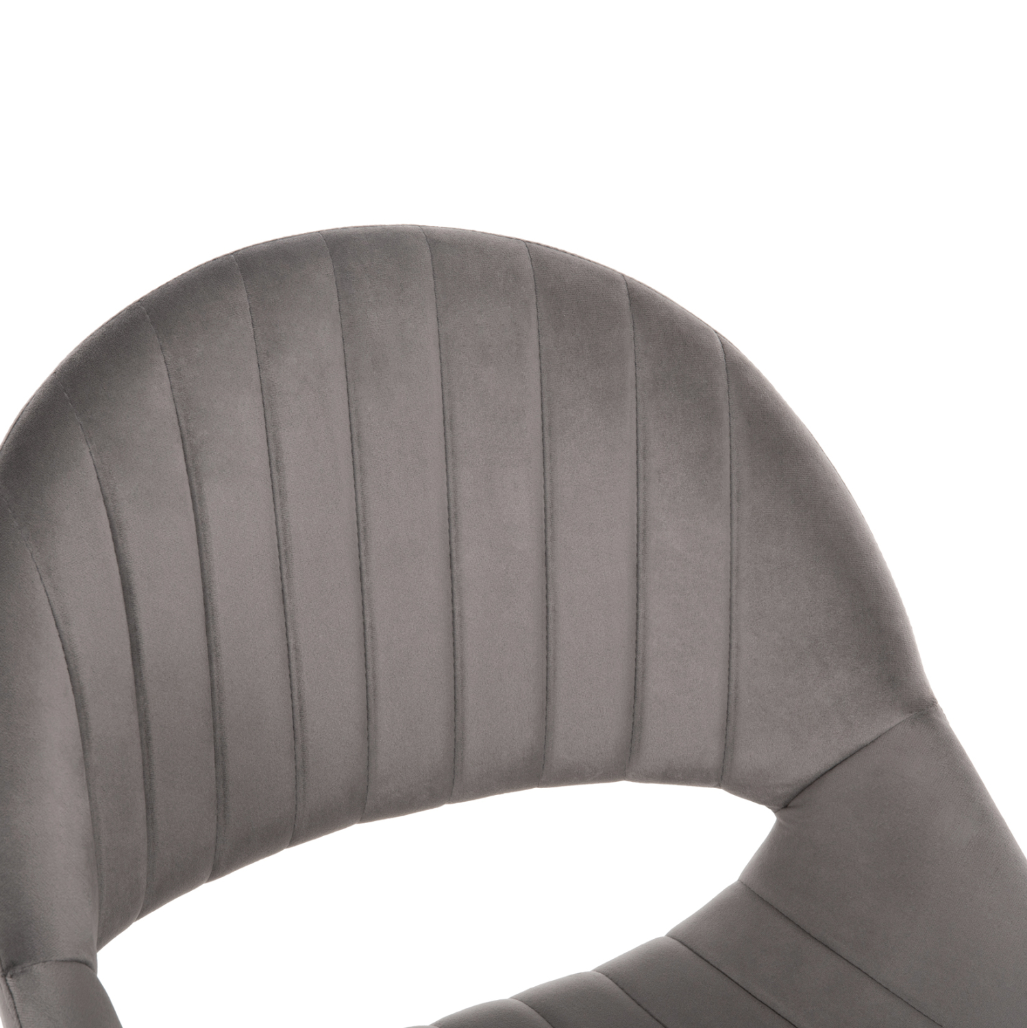 ΚΑΡΕΚΛΑ ΤΡΑΠΕΖΑΡΙΑΣ ODEN ΓΚΡΙ ΒΕΛΟΥΔΟ-ΜΑΥΡΑ ΜΕΤΑΛ.ΠΟΔΙΑ 52x55x84Yεκ. 7