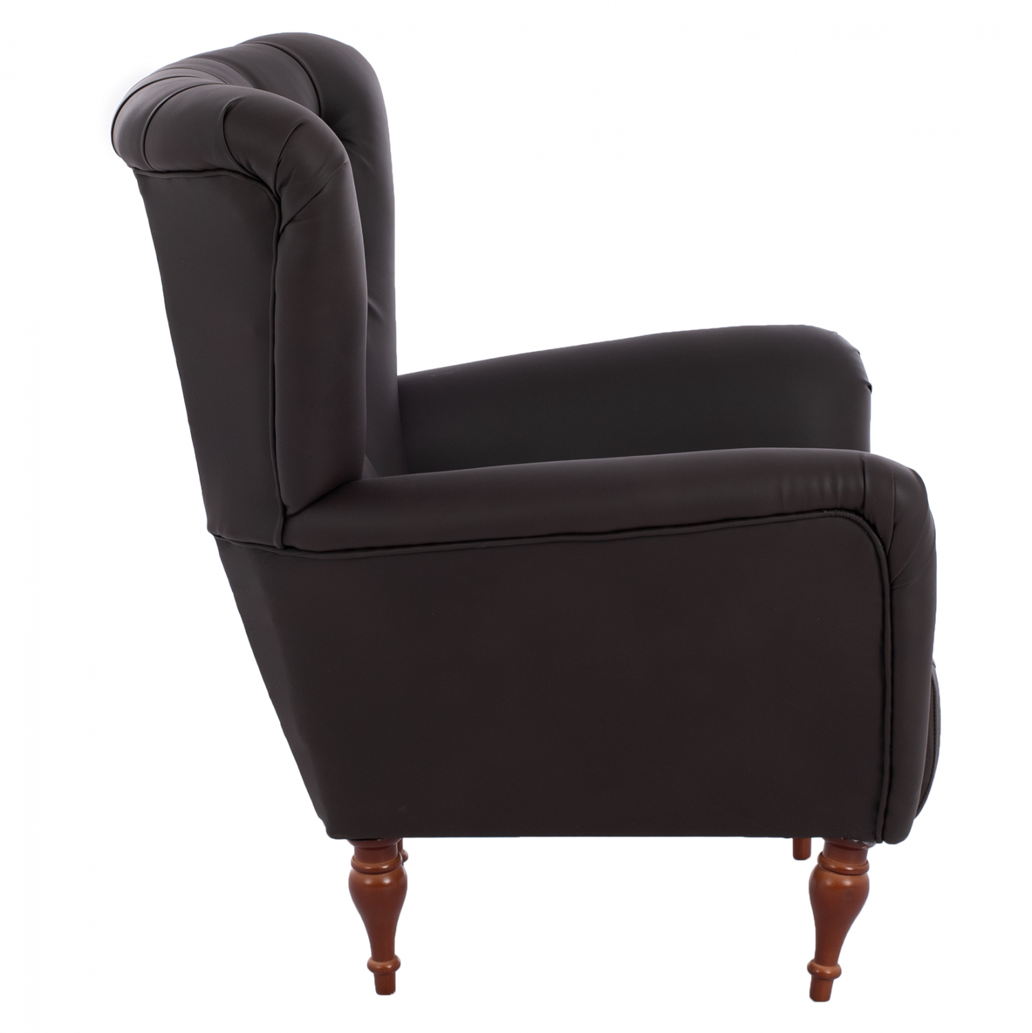 ΠΟΛΥΘΡΟΝΑ ΜΠΕΡΖΕΡΑ Τ. CHESTERFIELD ΣΕ ΧΡΩΜΑ ΚΑΦΕ 87x88x100 εκ. 4
