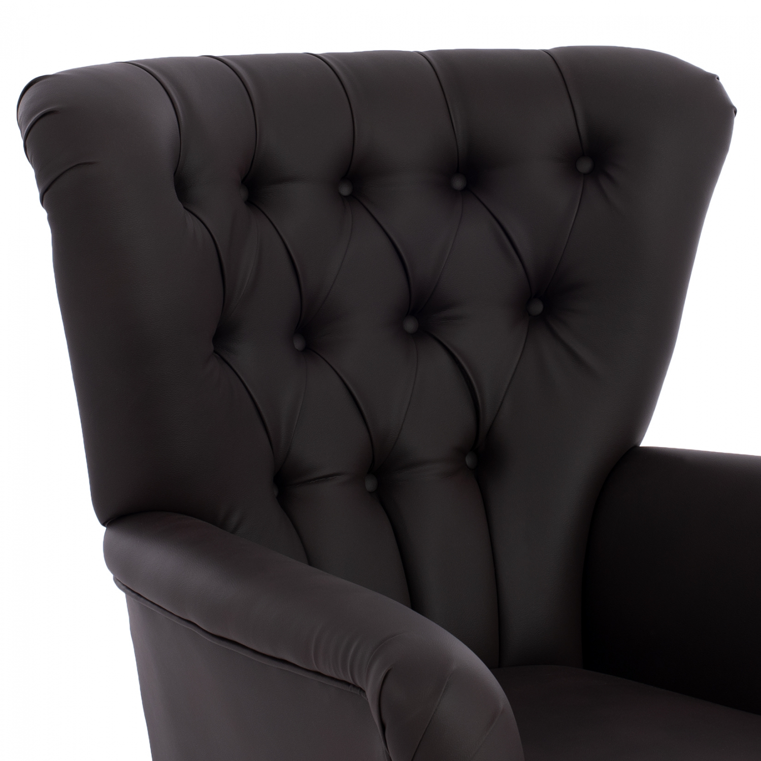 ΠΟΛΥΘΡΟΝΑ ΜΠΕΡΖΕΡΑ Τ. CHESTERFIELD ΣΕ ΧΡΩΜΑ ΚΑΦΕ 87x88x100 εκ. 7