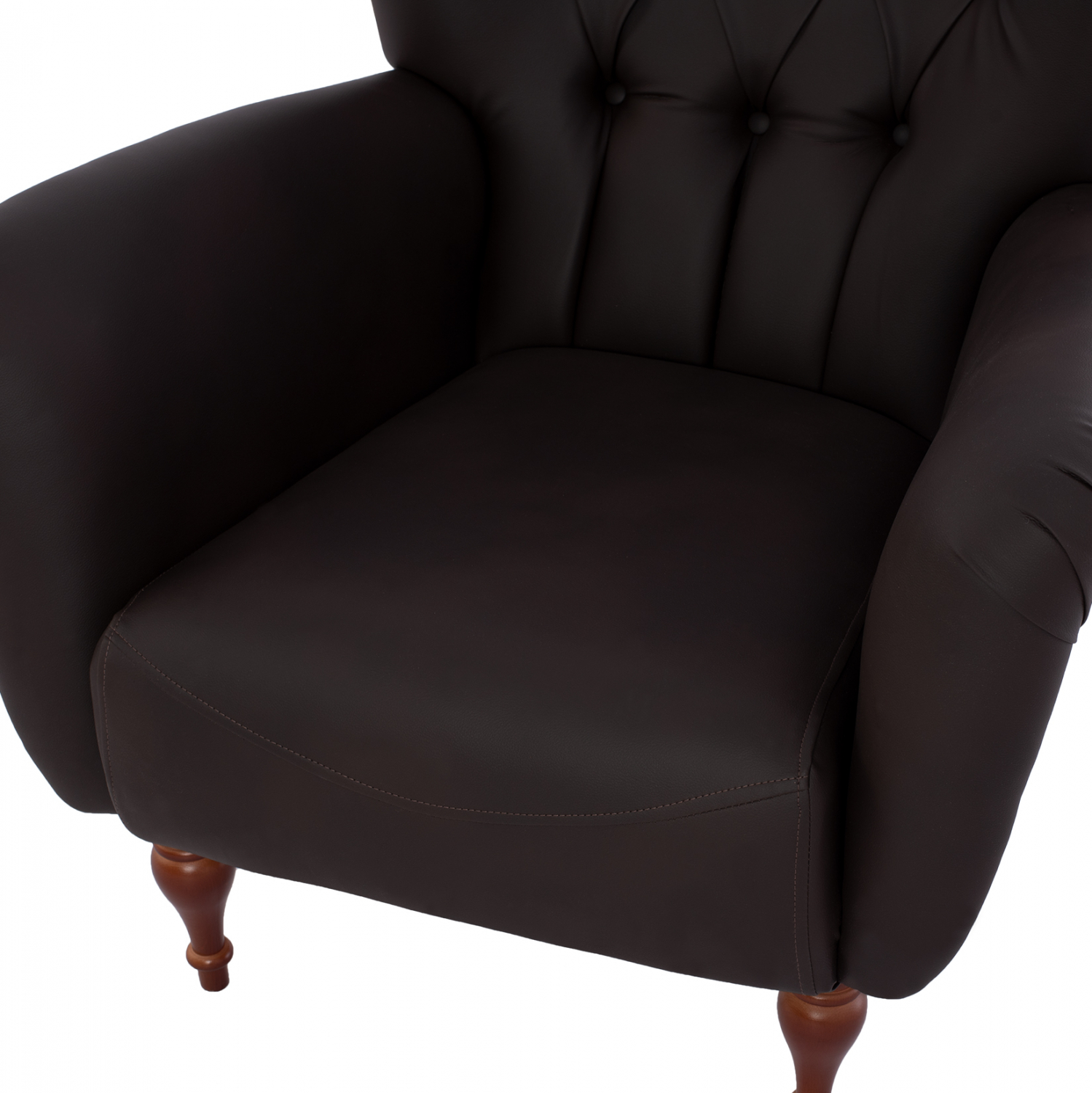 ΠΟΛΥΘΡΟΝΑ ΜΠΕΡΖΕΡΑ Τ. CHESTERFIELD ΣΕ ΧΡΩΜΑ ΚΑΦΕ 87x88x100 εκ. 8