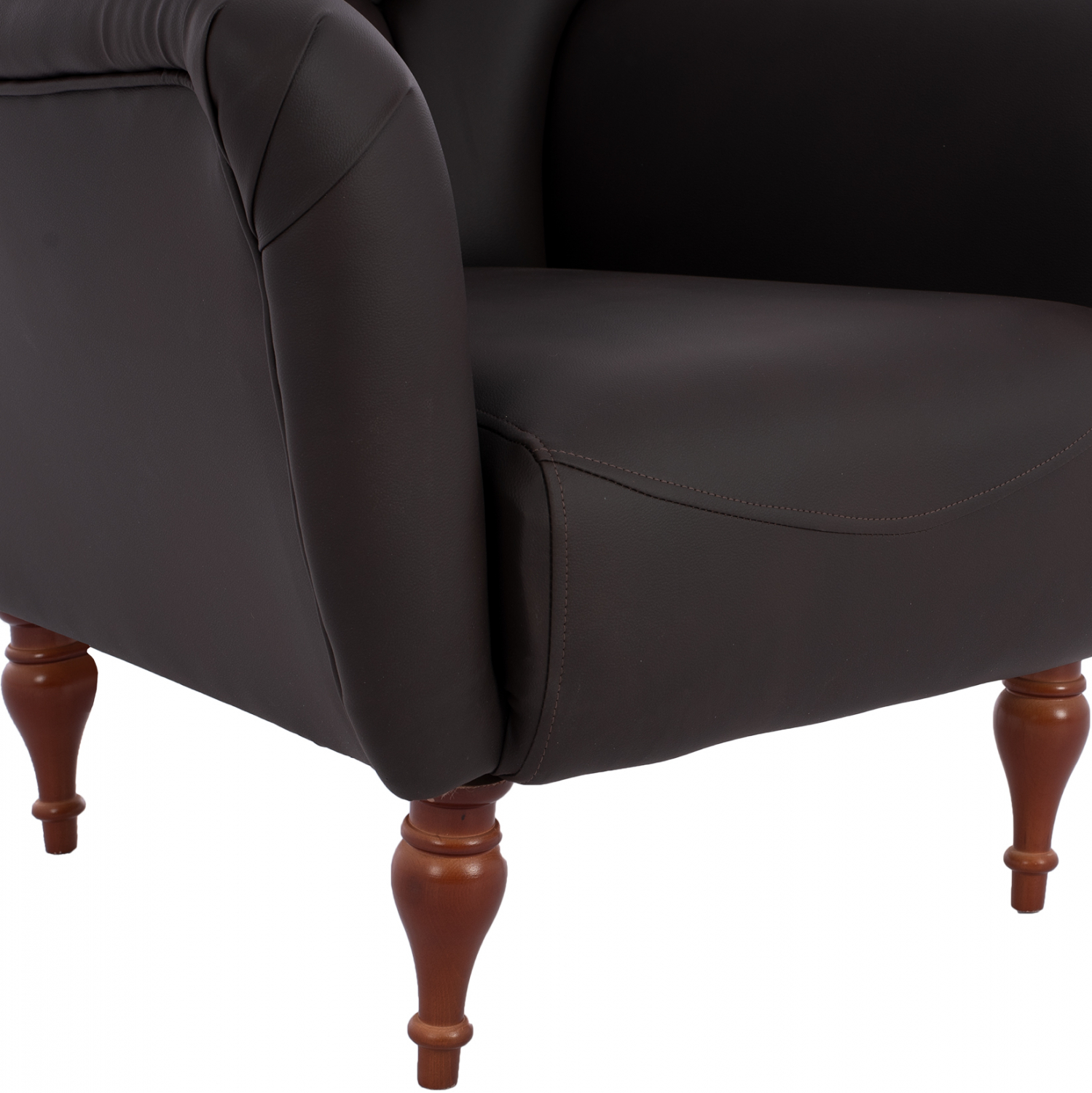 ΠΟΛΥΘΡΟΝΑ ΜΠΕΡΖΕΡΑ Τ. CHESTERFIELD ΣΕ ΧΡΩΜΑ ΚΑΦΕ 87x88x100 εκ. 9