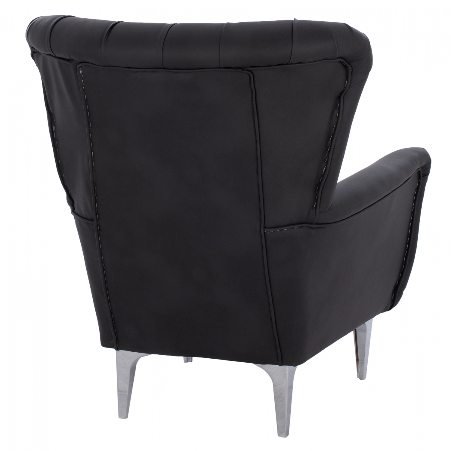 ΠΟΛΥΘΡΟΝΑ ΜΠΕΡΖΕΡΑ Τ. CHESTERFIELD ΣΕ ΧΡΩΜΑ ΜΑΥΡΟ 87x88x100 εκ. 5