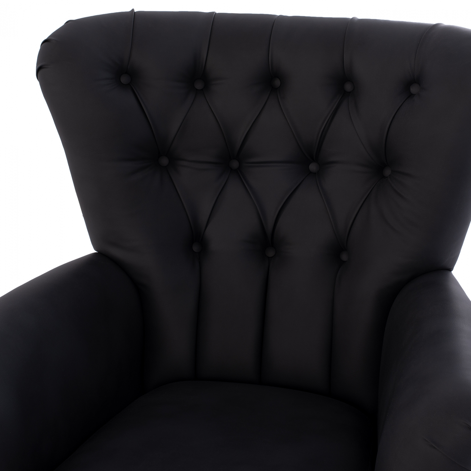 ΠΟΛΥΘΡΟΝΑ ΜΠΕΡΖΕΡΑ Τ. CHESTERFIELD ΣΕ ΧΡΩΜΑ ΜΑΥΡΟ 87x88x100 εκ. 7