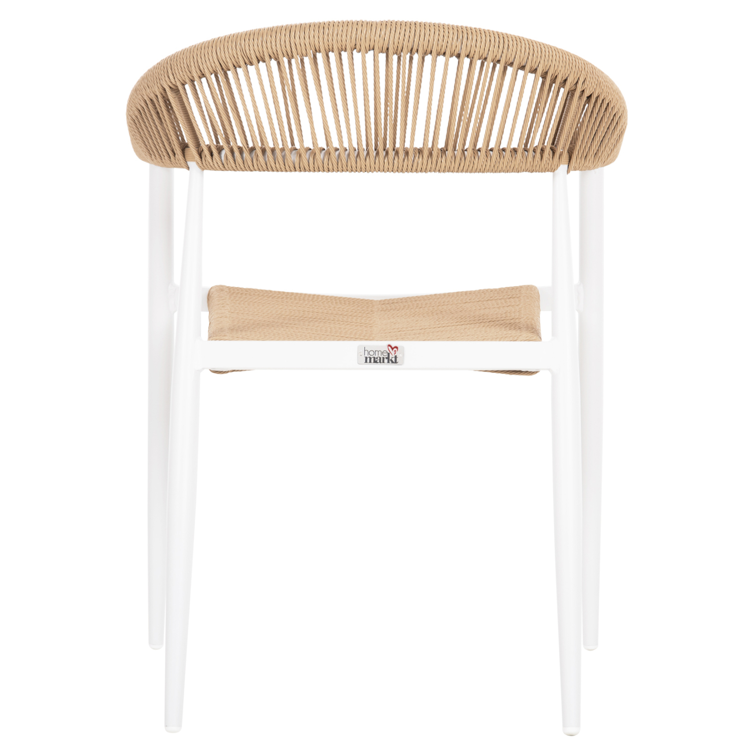 ΠΟΛΥΘΡΟΝΑ ΑΛΟΥΜΙΝΙΟΥ GRET HM5854.01 ΛΕΥΚΗ PE RATTAN ΜΠΕΖ 56x55,5x78Υεκ. 6
