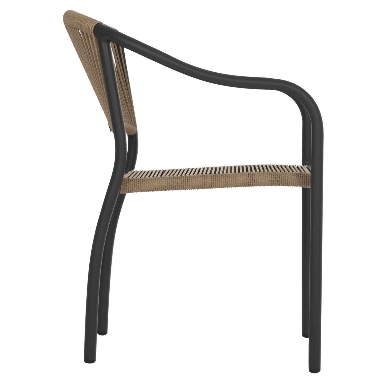 ΠΟΛΥΘΡΟΝΑ ΑΛΟΥΜΙΝΙΟΥ ΑΝΘΡΑΚΙ ΜΕ ΣΧΟΙΝΙ PE WICKER 57x63x80 εκ. 4