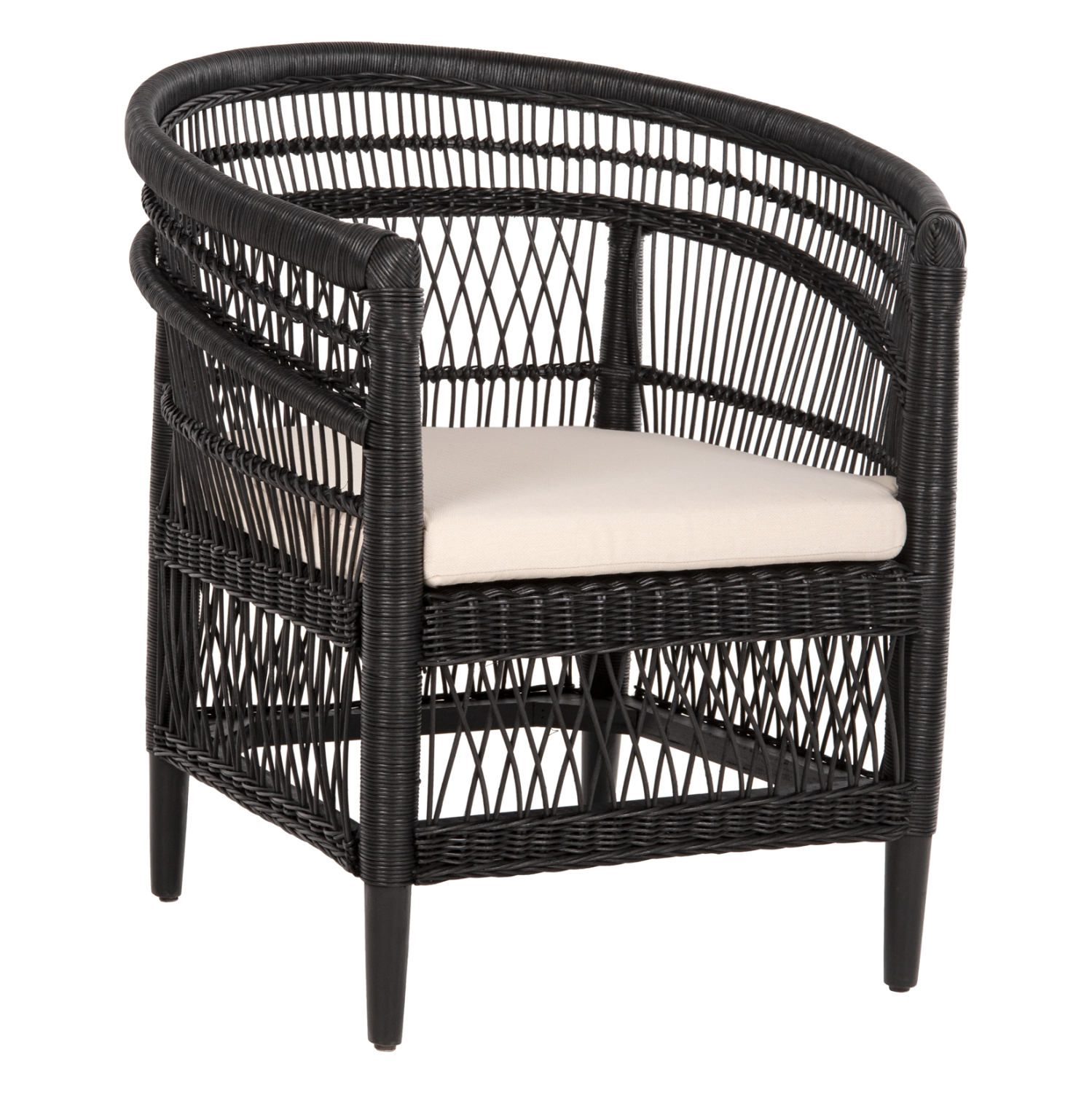 ΠΟΛΥΘΡΟΝΑ MALAWI HM9635.03 ΞΥΛΟ ΜΑΟΝΙ ΜΕ RATTAN ΜΑΥΡΟ-ΛΕΥΚΟ ΜΑΞΙΛΑΡΙ 80x70x86Υεκ. 1