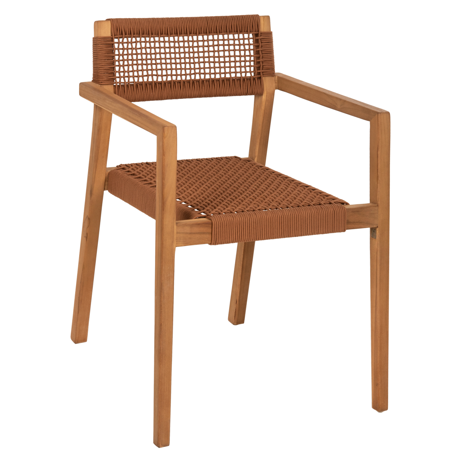 ΠΟΛΥΘΡΟΝΑ CHARLOTTE ΞΥΛΟ TEAK ΦΥΣΙΚΟ & ΚΑΦΕ ΣΧΟΙΝΙ 59x54x83Y εκ. 1