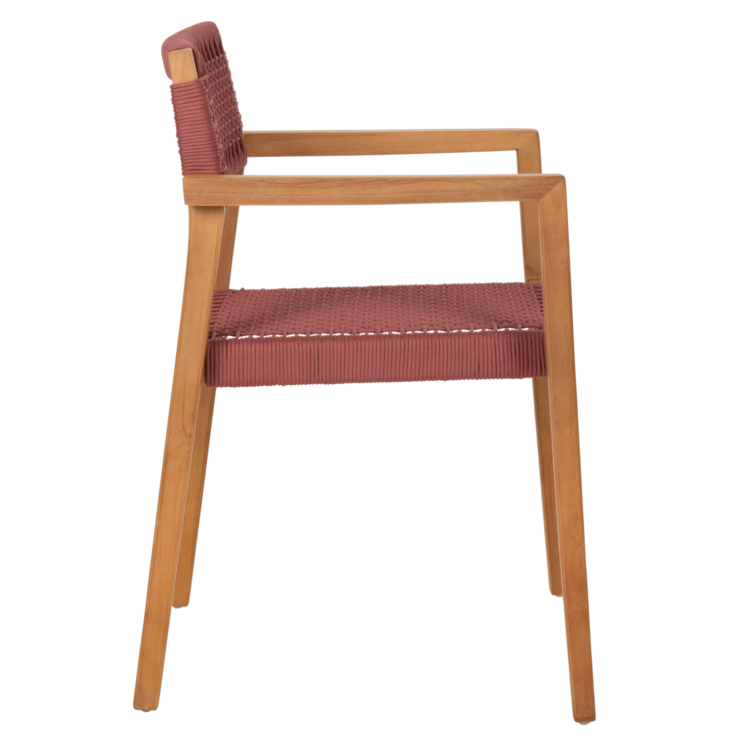 ΠΟΛΥΘΡΟΝΑ CHARLOTTE ΞΥΛΟ TEAK ΦΥΣΙΚΟ & ΡΟΖ ΣΧΟΙΝΙ 59x54x83Y εκ. 4