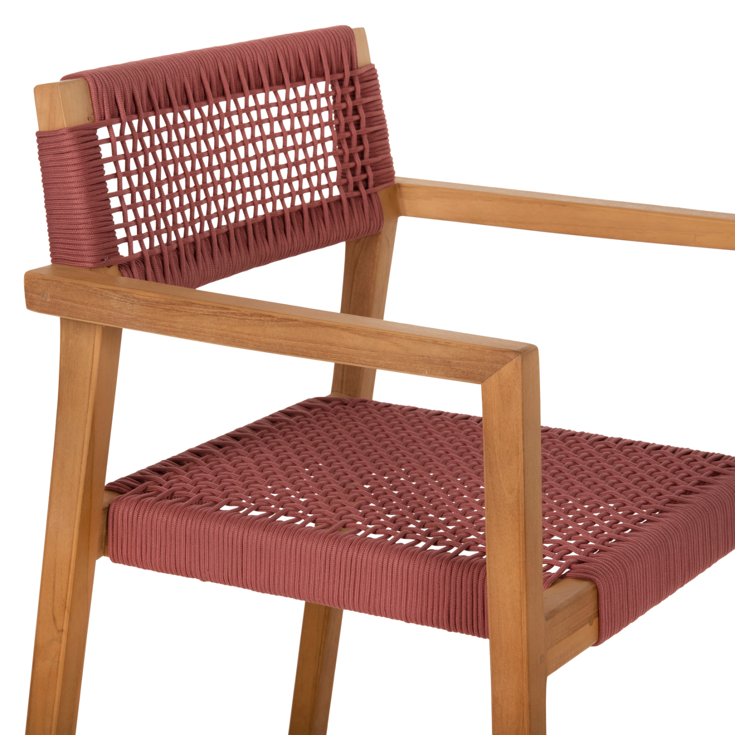 ΠΟΛΥΘΡΟΝΑ CHARLOTTE ΞΥΛΟ TEAK ΦΥΣΙΚΟ & ΡΟΖ ΣΧΟΙΝΙ 59x54x83Y εκ. 7
