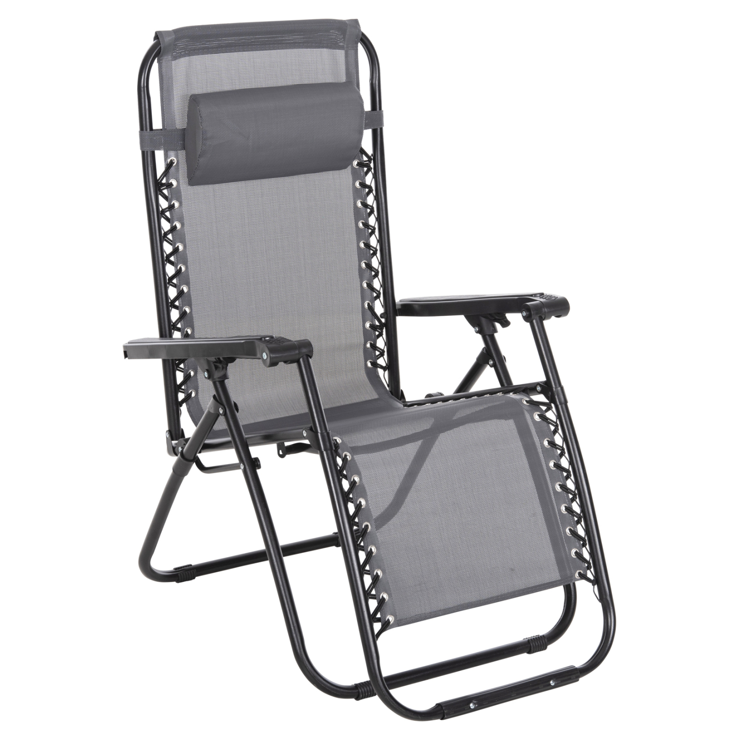 ΠΟΛΥΘΡΟΝΑ RELAX COMPANION ΓΚΡΙ TEXTILENE-ΜΑΥΡΟ ΜΕΤΑΛΛΟ 67x145x110Υεκ. 1