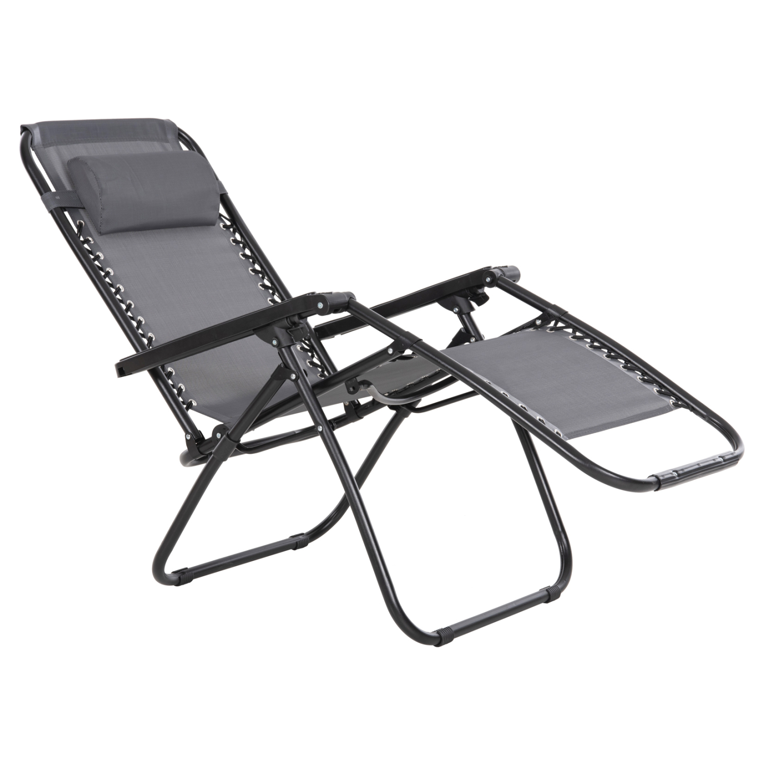 ΠΟΛΥΘΡΟΝΑ RELAX COMPANION ΓΚΡΙ TEXTILENE-ΜΑΥΡΟ ΜΕΤΑΛΛΟ 67x145x110Υεκ. 3
