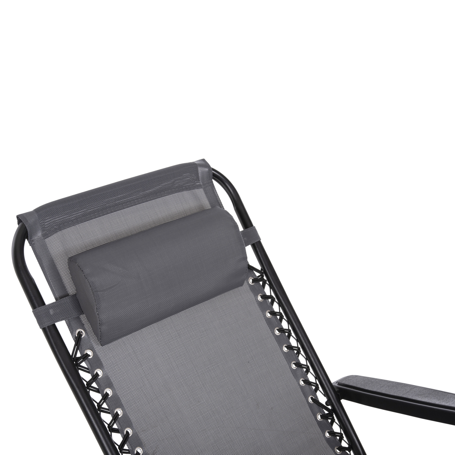 ΠΟΛΥΘΡΟΝΑ RELAX COMPANION ΓΚΡΙ TEXTILENE-ΜΑΥΡΟ ΜΕΤΑΛΛΟ 67x145x110Υεκ. 8