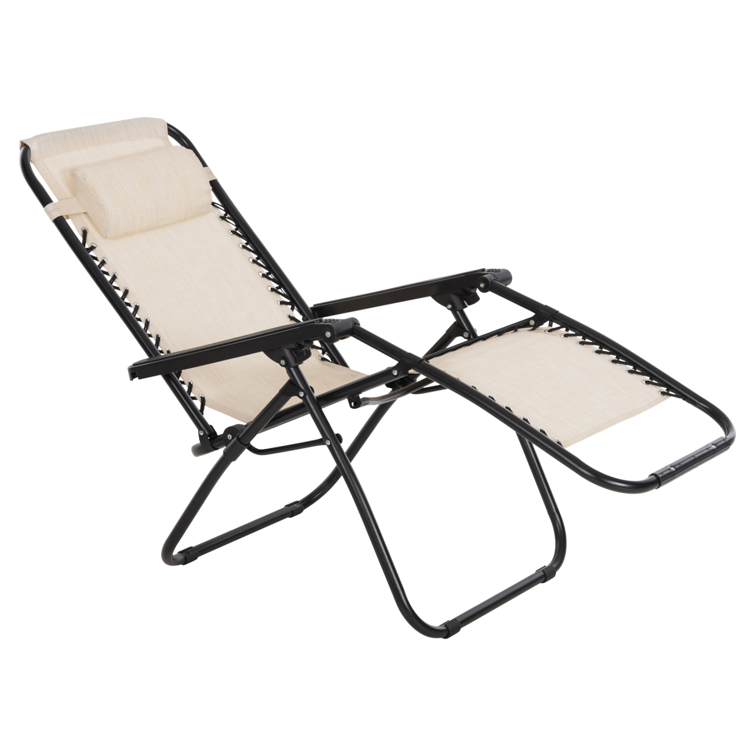 ΠΟΛΥΘΡΟΝΑ RELAX COMPANION ΜΠΕΖ TEXTILENE-ΜΑΥΡΟ ΜΕΤΑΛΛΟ 67x145x110Υεκ. 3
