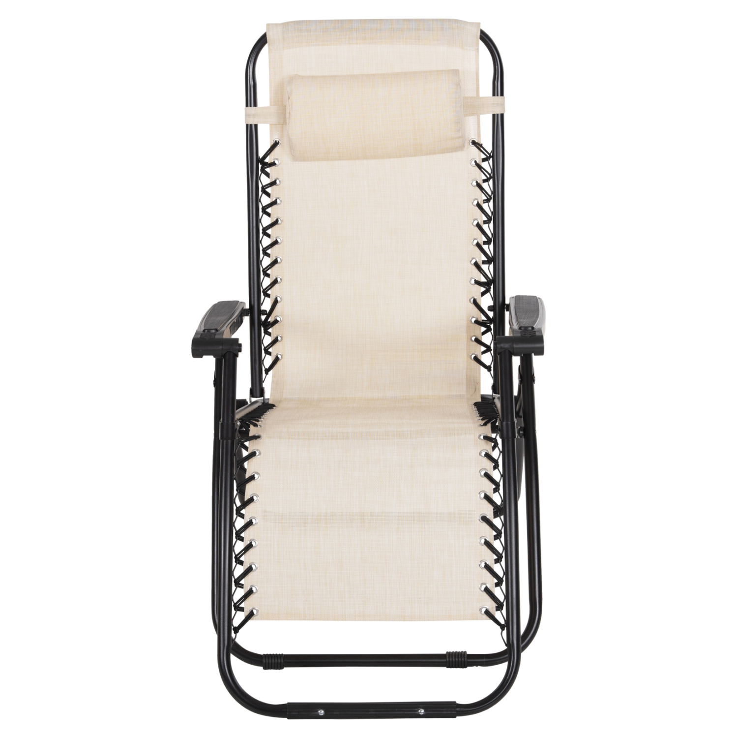 ΠΟΛΥΘΡΟΝΑ RELAX COMPANION ΜΠΕΖ TEXTILENE-ΜΑΥΡΟ ΜΕΤΑΛΛΟ 67x145x110Υεκ. 4