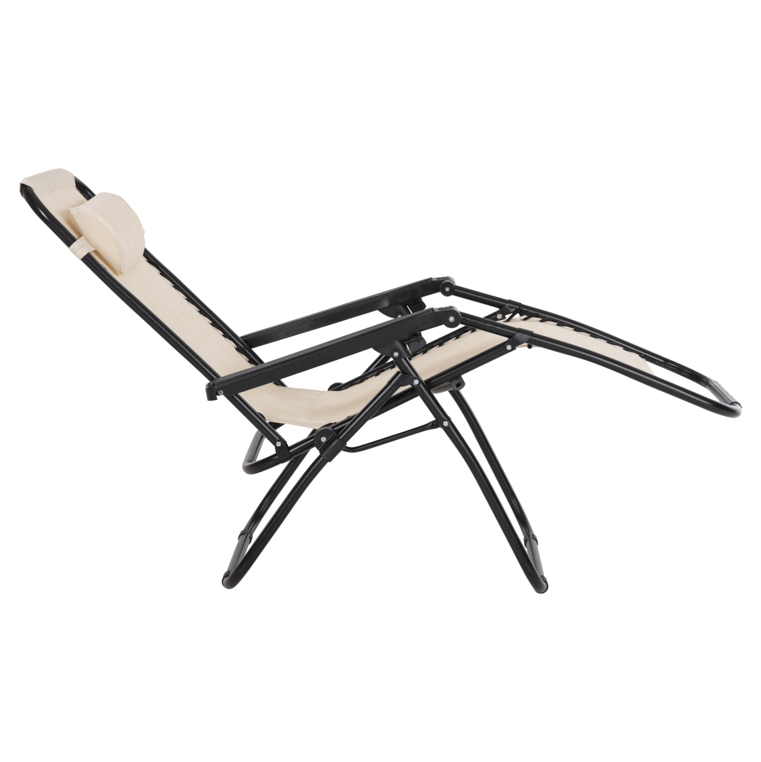 ΠΟΛΥΘΡΟΝΑ RELAX COMPANION ΜΠΕΖ TEXTILENE-ΜΑΥΡΟ ΜΕΤΑΛΛΟ 67x145x110Υεκ. 6