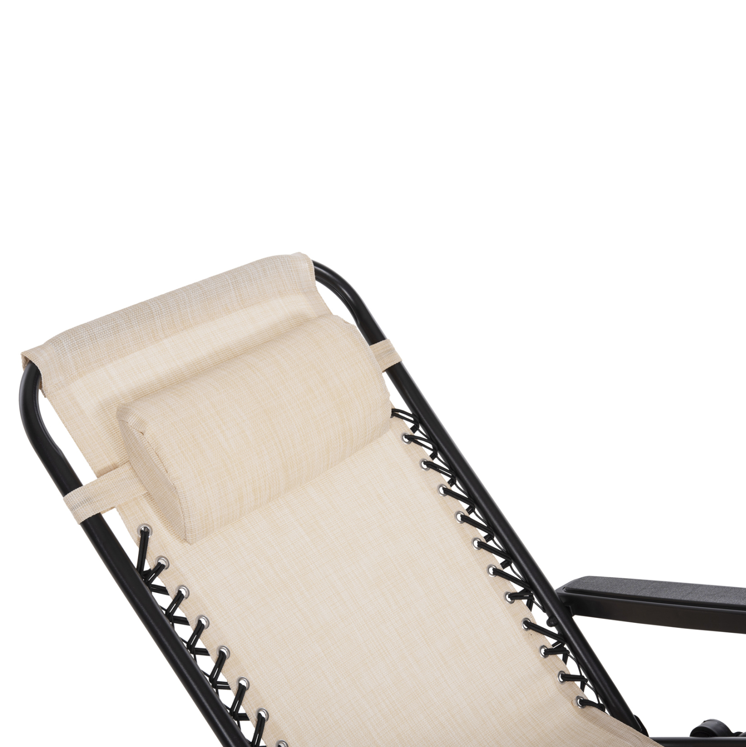 ΠΟΛΥΘΡΟΝΑ RELAX COMPANION ΜΠΕΖ TEXTILENE-ΜΑΥΡΟ ΜΕΤΑΛΛΟ 67x145x110Υεκ. 8