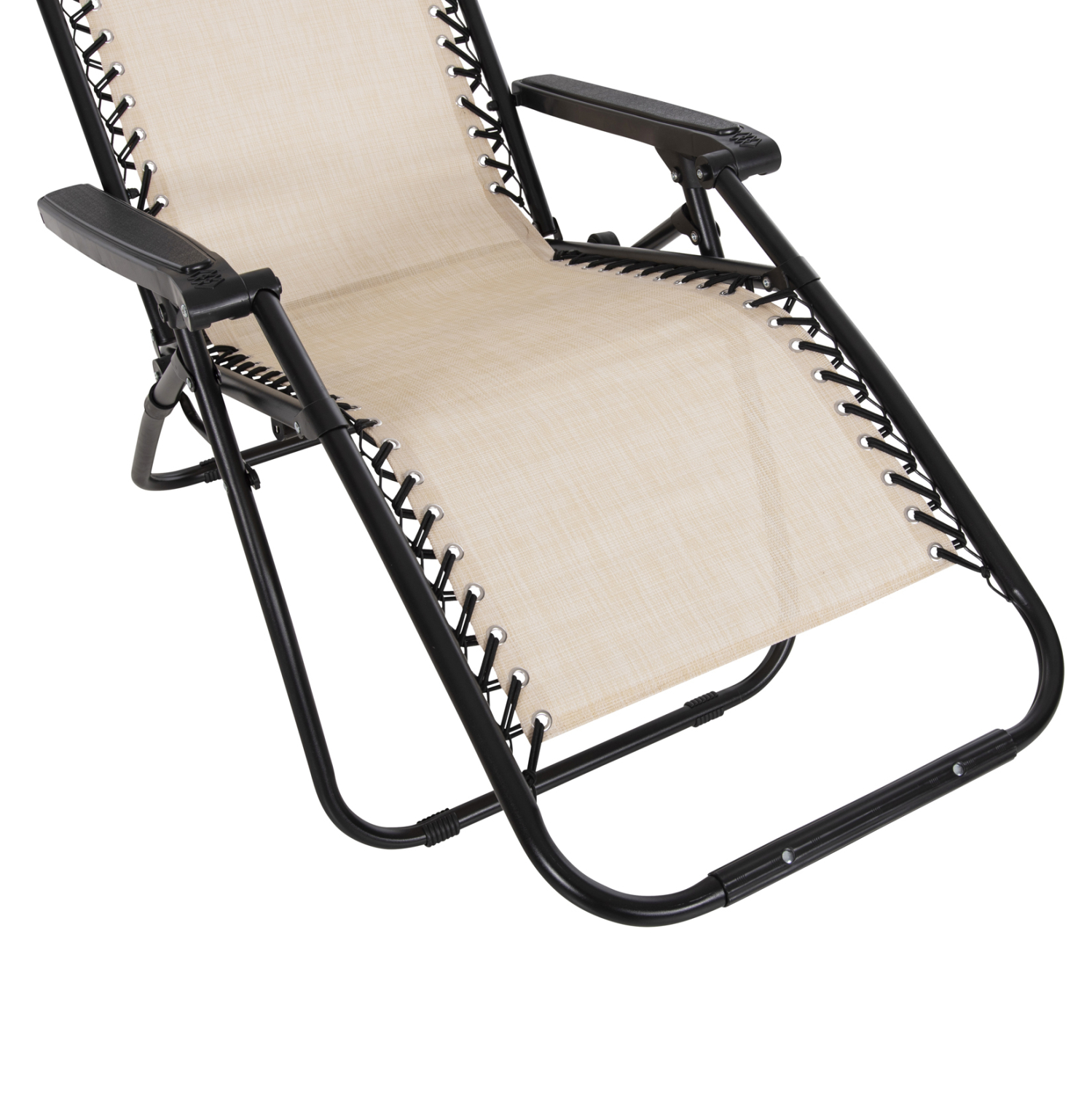 ΠΟΛΥΘΡΟΝΑ RELAX COMPANION ΜΠΕΖ TEXTILENE-ΜΑΥΡΟ ΜΕΤΑΛΛΟ 67x145x110Υεκ. 9
