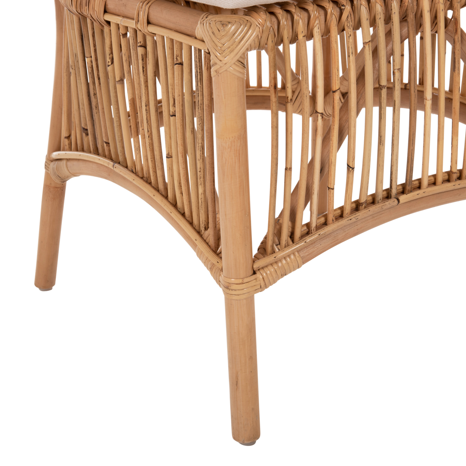 ΚΑΡΕΚΛΑ THALIN RATTAN ΣΕ ΦΥΣΙΚΟ-ΜΑΞΙΛΑΡΙ ΣΕ ΛΕΥΚΟ 53x58x91Υεκ. 8