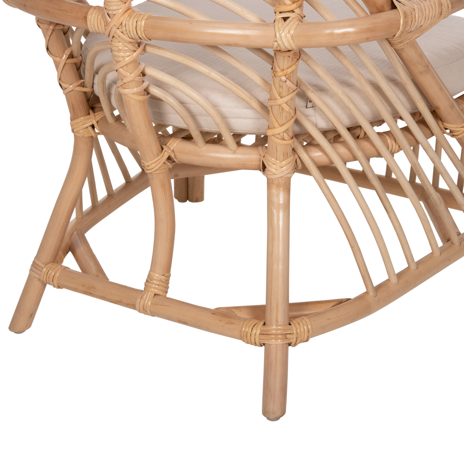 ΠΟΛΥΘΡΟΝΑ FEMUR HM9837 RATTAN ΣΕ ΦΥΣΙΚΟ- ΛΕΥΚΟ ΜΑΞΙΛΑΡΙ 72x66x75Υεκ. 10