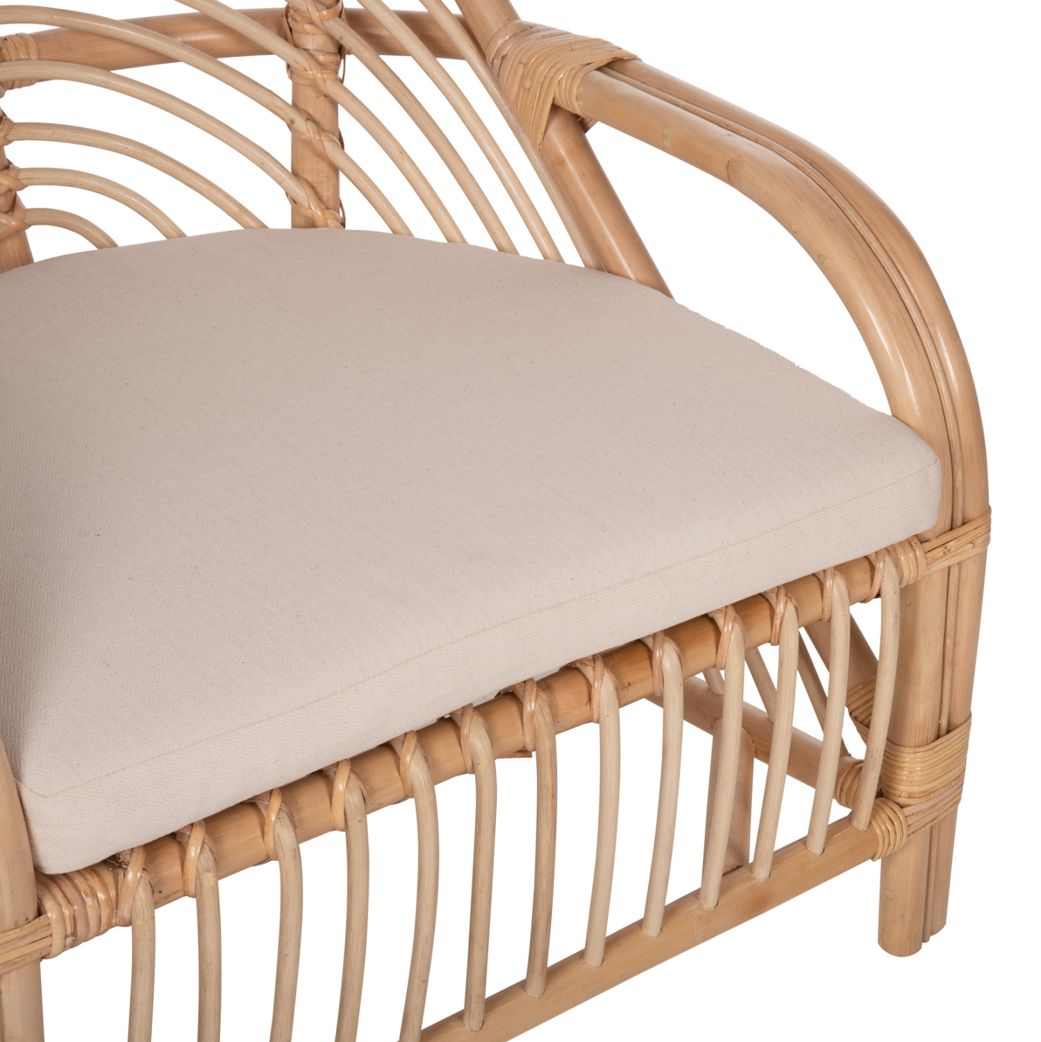 ΠΟΛΥΘΡΟΝΑ FEMUR HM9837 RATTAN ΣΕ ΦΥΣΙΚΟ- ΛΕΥΚΟ ΜΑΞΙΛΑΡΙ 72x66x75Υεκ. 8