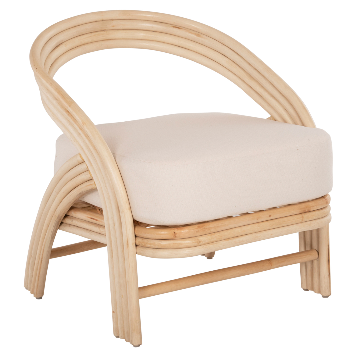 ΠΟΛΥΘΡΟΝΑ DONITA HM9838 RATTAN ΦΥΣΙΚΟ ΜΕ ΛΕΥΚΟ ΜΑΞΙΛΑΡΙ 67x74x78Υεκ. 1