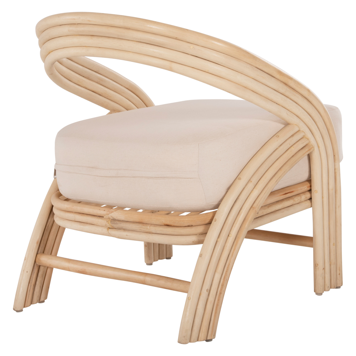ΠΟΛΥΘΡΟΝΑ DONITA HM9838 RATTAN ΦΥΣΙΚΟ ΜΕ ΛΕΥΚΟ ΜΑΞΙΛΑΡΙ 67x74x78Υεκ. 5