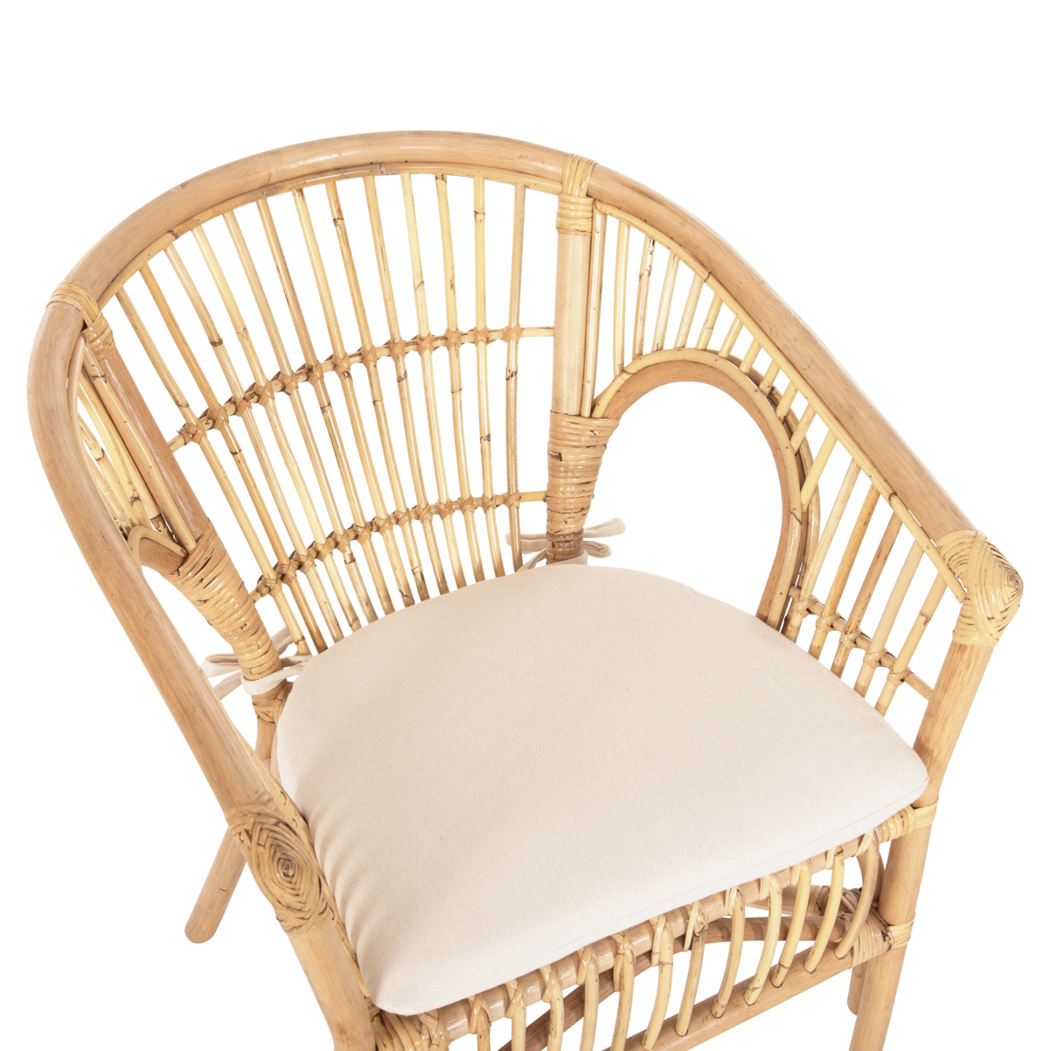ΠΟΛΥΘΡΟΝΑ DAMPAR RATTAN ΣΕ ΦΥΣΙΚΟ-ΛΕΥΚΟ ΜΑΞΙΛΑΡΙ 59x61x80Υεκ. 8