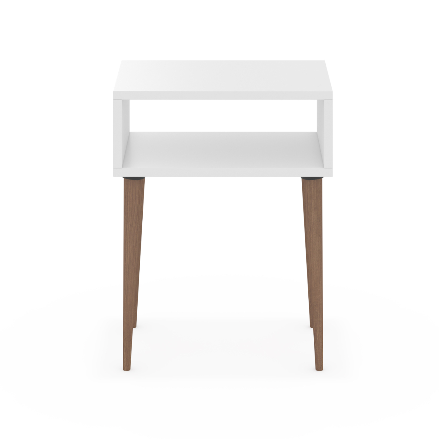 ΚΟΜΟΔΙΝΟ TODD ΜΕΛΑΜΙΝΗ ΛΕΥΚΗ-ΠΟΔΙΑ ΣΕ ΦΥΣΙΚΟ 45x30x58Υεκ. 2