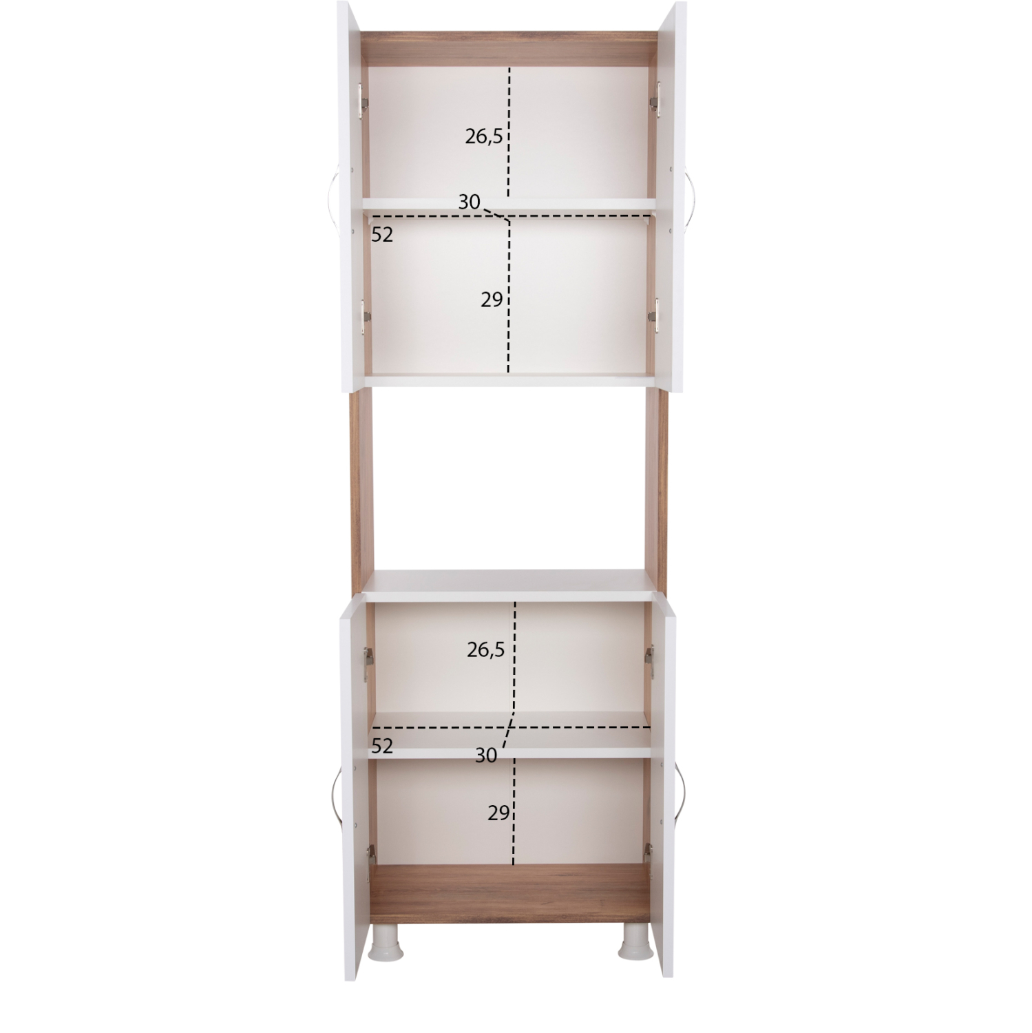 ΕΠΙΠΛΟ ΚΟΥΖΙΝΑΣ/ΝΤΟΥΛΑΠΙ RAD ΜΕΛΑΜΙΝΗ ΦΥΣΙΚΟ-ΛΕΥΚΟ 55,5x32x165Υεκ. 3