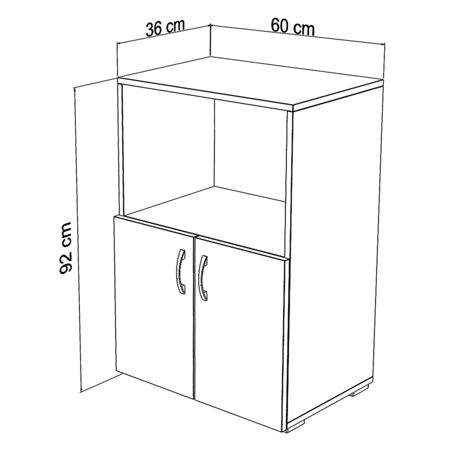 ΝΤΟΥΛΑΠΙ ΚΟΥΖΙΝΑΣ NITO ΜΕΛΑΜΙΝΗ ΣΕ ΦΥΣΙΚΟ ΧΡΩΜΑ 60x36x92Υεκ. 2