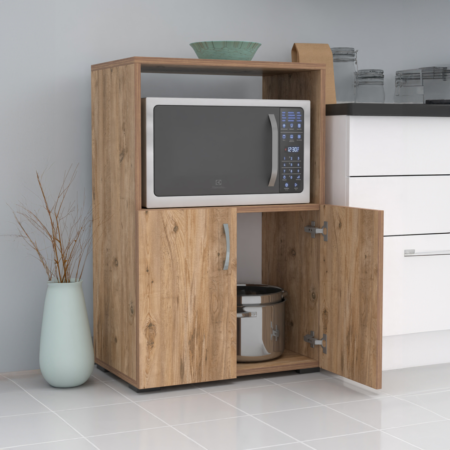 ΝΤΟΥΛΑΠΙ ΚΟΥΖΙΝΑΣ NITO ΜΕΛΑΜΙΝΗ ΣΕ ΦΥΣΙΚΟ ΧΡΩΜΑ 60x36x92Υεκ. 4