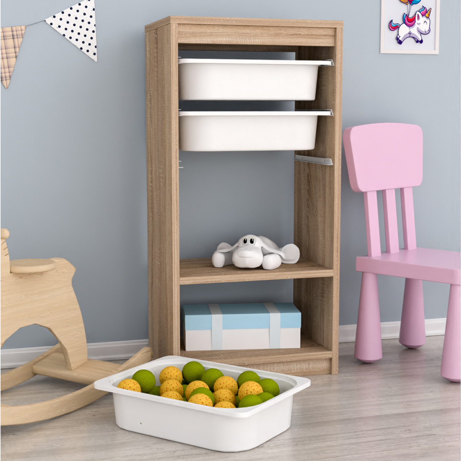 ΣΥΡΤΑΡΙΕΡΑ SANI ΜΕΛΑΜΙΝΗ SONAMA-ΛΕΥΚΑ ΣΥΡΤΑΡΙΑ P.E. 45,5x30x92Υ 5