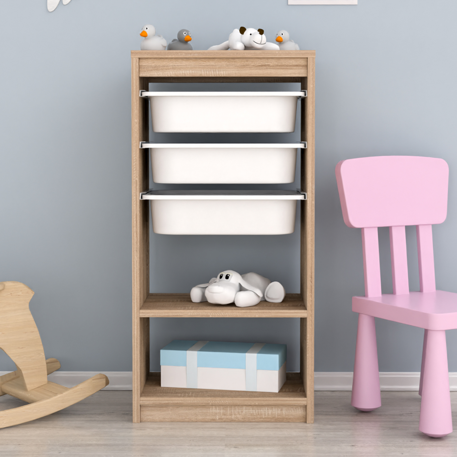 ΣΥΡΤΑΡΙΕΡΑ SANI ΜΕΛΑΜΙΝΗ SONAMA-ΛΕΥΚΑ ΣΥΡΤΑΡΙΑ P.E. 45,5x30x92Υ 6