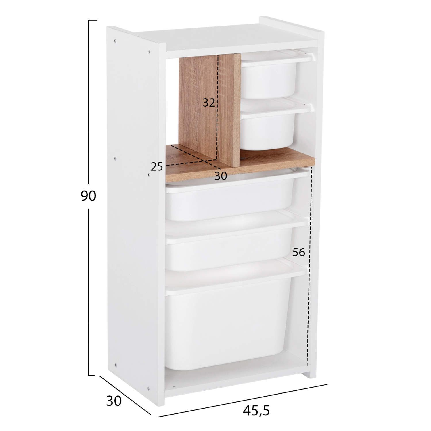 ΣΥΡΤΑΡΙΕΡΑ SANI ΜΕΛΑΜΙΝΗ ΣΕ ΛΕΥΚΟ-ΣΟΝΟΜΑ & ΛΕΥΚΑ ΣΥΡΤΑΡΙΑ P.E. 45,5x30x90Υεκ. 2