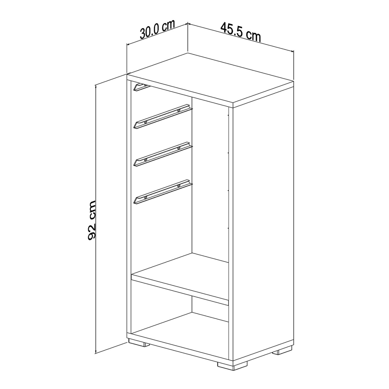 ΣΥΡΤΑΡΙΕΡΑ SANI ΜΕΛΑΜΙΝΗ ΛΕΥΚΗ-4 ΛΕΥΚΑ ΣΥΡΤΑΡΙΑ-ΡΑΦΙ 45x30x90Υεκ 2