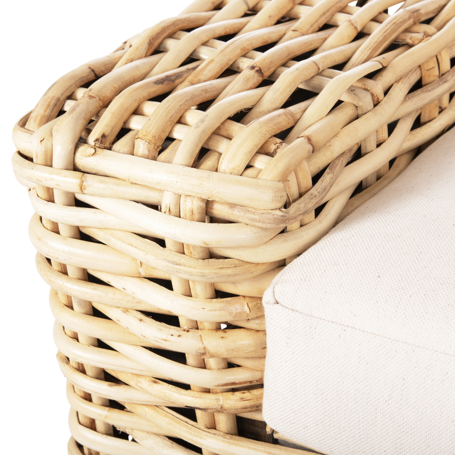 ΚΑΝΑΠΕΣ ΤΡΙΘΕΣΙΟΣ ΕΞ.ΧΩΡΟΥ TROPEL ΞΥΛΟ MANGO-RATTAN ΦΥΣΙΚΟ-ΛΕΥΚΑ ΜΑΞΙΛΑΡΙΑ 216x88x85Υεκ 9